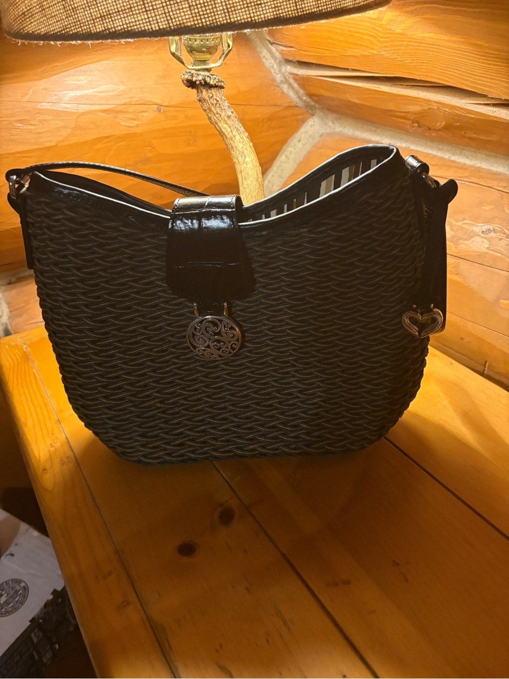 Brighton straw purse